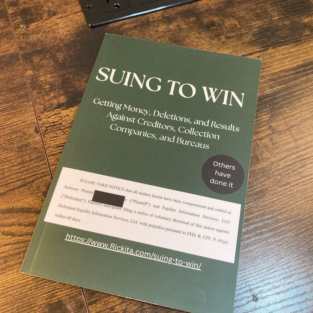Suing To Win Rickita Cannon‎ Print Credit Repair Legal Guide Book
